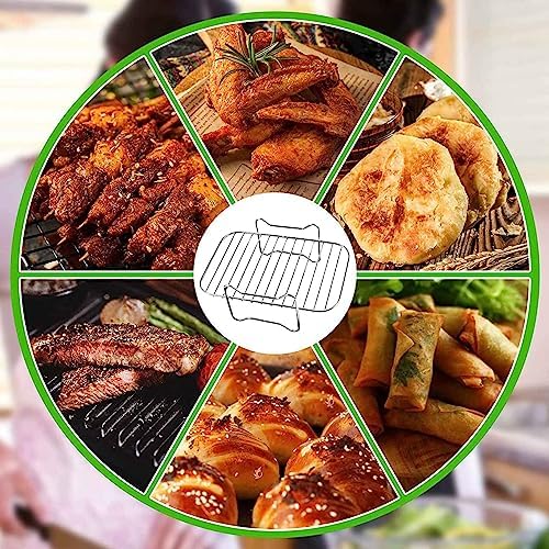 Air Fryer Rack for Double Basket Air Fryers, Dehydrator Rack fit for Ninja Foodi DZ201 DZ401 Air Fryer Accessories