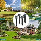 Mole Repellent Solar Powered 4 Pack, Waterproof Gopher Repellent Ultrasonic Solar Powered for Lawn, Vole Repellent Chipmunk Repellent Outdoor, Groundhog Chipmunk Repeller, Snake Repellent for Yard