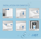 Mist Ultra Clarity Water Filter Replacement for Bosch, Refrigerator Water Filter compatible with 644845, 9000077104, 9000194412, Haier 0060820860, 0060218744, Miele KWF1000, Bosch Water Filter(2 pack)