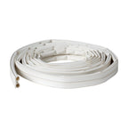 Duck Brand Max Strength Silicone Weatherstrip Seal for Doors and Windows, Self-Adhesive, Fits Medium Gaps from 1/8-1/4 Inches, .31 in. x .25 in. x 17 ft., White