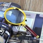 20X HD Magnifying Glass (Full Size-90mm) for Desktop, Collectors, Youth and The Elderly. Also Two (2) Credit Card Sized Magnifiers for Shopping, Reading Mobile Phones or dosing Medicine.