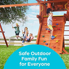 Jungle Gym Kingdom Swing Set Hangers - 2 Heavy Duty Brackets with Locking Snap Hooks for Porch, Patio, Playground - Indoor/Outdoor Hardware & Accessories