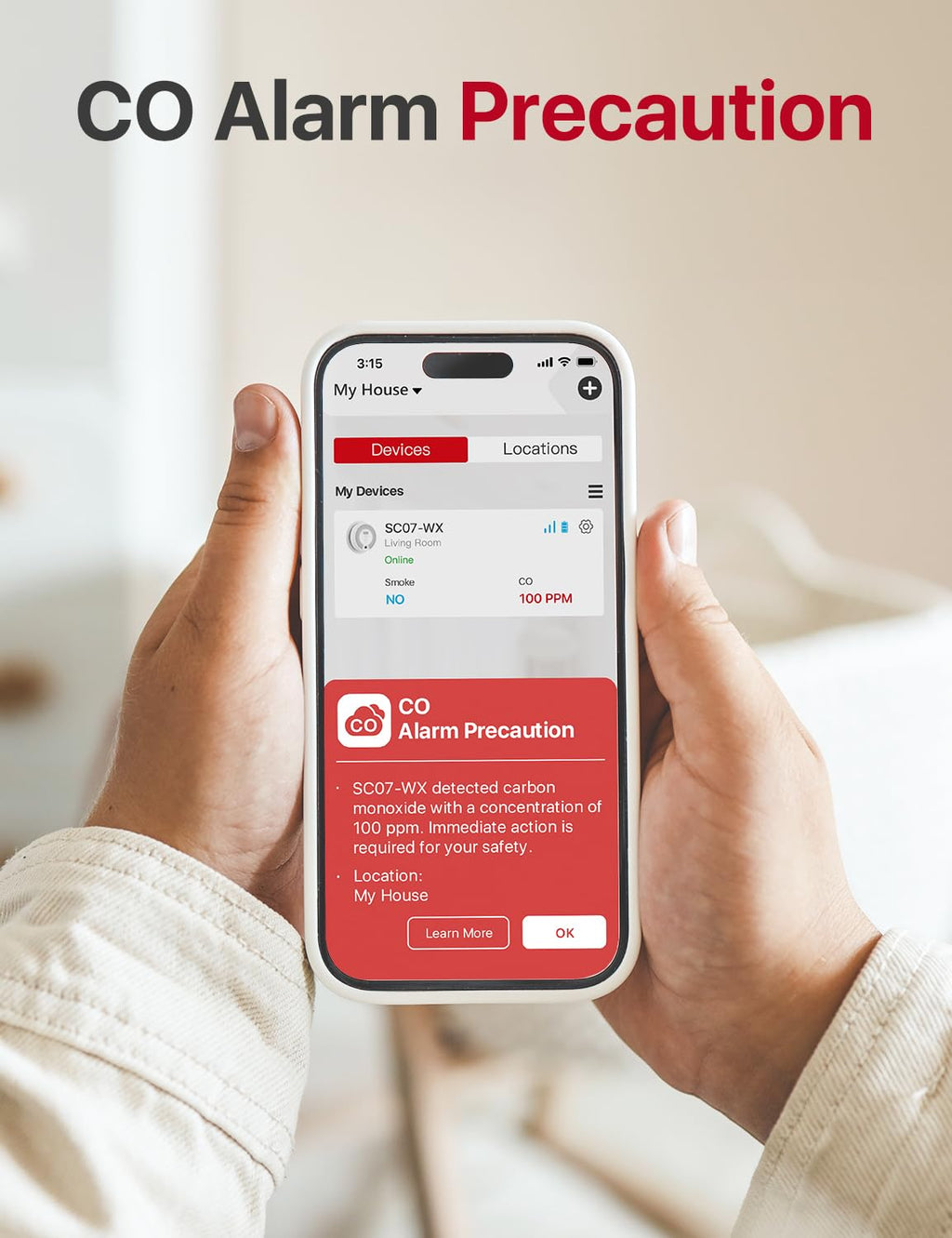 X-Sense Smart Smoke Detector Carbon Monoxide Detector Combo with Replaceable Battery, Wi-Fi Smoke and Carbon Monoxide Detector with Real-Time App Notifications, SC07-WX, 6-Pack