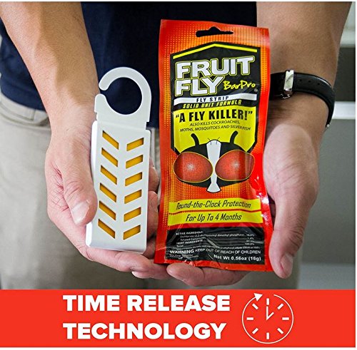 Fruit Fly BarPro – 4 Month Protection Against Flies, Cockroaches, Mosquitos & Other Pests. Fly Traps for Indoors. Better Than a Fly Trap. Better Than Fly Traps Outdoor. Better Than Mosquito Zapper