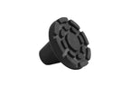 KMINA - Crutch Tips 7/8 inch Heavy Duty (x2 Units), All Terrain Crutch Tips Non Slip, Crutch Tip Replacement, Rubber Crutch Tips 7/8, Wide Crutches Tips, Black - Made in Europe