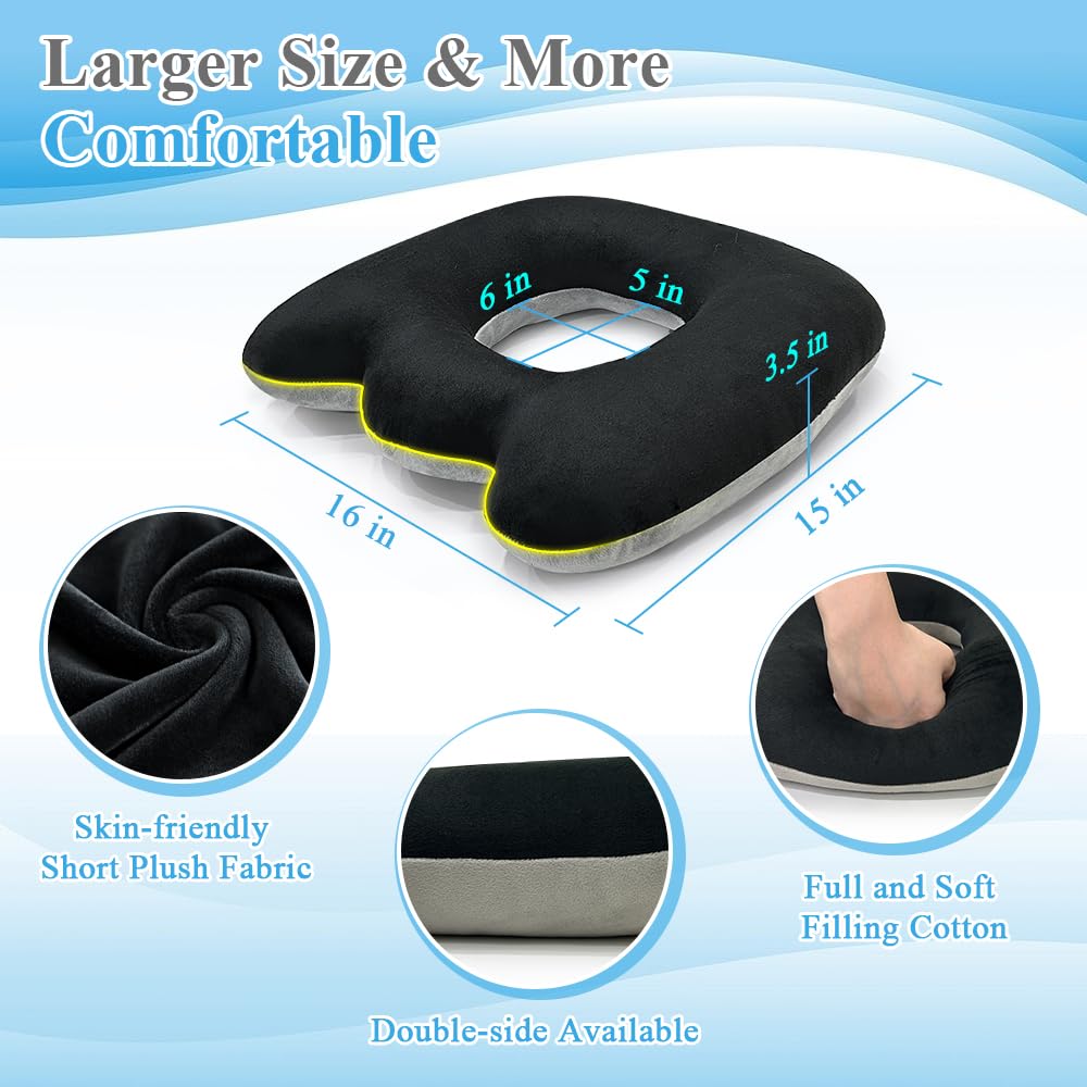 Bed Sore Cushion for Butt Lifting Donut Pillow for Tailbone Pain Relief Sitting Hemorrhoid Pillows After Surgery Donut Postpartum Doughnut Seat Cushion Pressure Ulcer Pillow Butt Lifting Cushions
