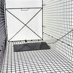 Humane Way Folding 50 Inch Live Humane Animal Trap - Safe Traps for All Animals - Dogs, Raccoons, Cats, Groundhogs, Opossums, Coyote, Bobcat - 50"x20"x26"