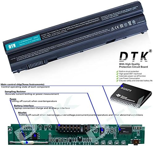 E6440 T54FJ M5Y0X 8858X DTK Laptop Battery Replacement for DELL Latitude E6420 E6430 E6440 E6440 E6530 Vostro 3460 3560 Inspiron 5720 7520 Notebook