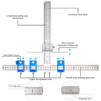 King&Charles Cabinet Hardware Jig, Metal Cabinet Handle Jig with Automatic Center Punch, Perfect Set - Avoid Jitter Caused by Direct Drilling, Use for Handles and Pulls on Drawers/Doors.