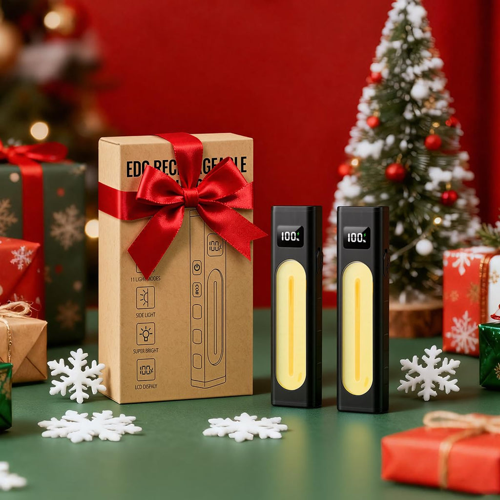 Rechargeable Flashlights High Lumens 1800, Flat EDC Flashlight with Magnetic, 11Mode Pocket Flashlight Super Bright, Powerful LED Flashlights, Tactical Flash lights for Home, Camping, Emergency, Work