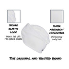 Turbie Twist Microfiber Hair Towel Wrap - for Women, Men & Kids - Travel & Bathroom Essential - Quick Dry Hair Turban for Curly, Long & Thick Hair - 2 Pack (White, White)