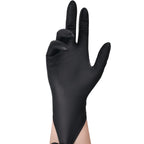 TitanFlex Thor Grip Heavy Duty Black Industrial Nitrile Gloves, 8-mil, XL, Box of 100, Latex Free, Raised Diamond Texture, Powder Free, Food Safe, Rubber Gloves, Mechanic Gloves