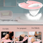 Inflatable Washing Hair Basin, Portable Shampoo Bowl for The Elderly, Disabled, Bedridden and Handicapped, Portable Hair Washing Sink for Pregnant Woman