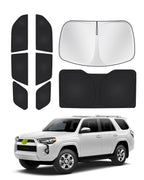 Canvcle Window Shades for 5th Gen Toyota 4Runner 2010-2024 Accessories Windshield Sun Shade Side Rear Window Covers Sunshade Full Set Sun Visor Privacy Protection Camping Keep Vehicle Cool Black 8PCS