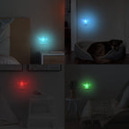 Color Changing Night Lights Plug into Wall, 4 Pack, RGB Led Nightlights with Light Sensors, Plug in Night Light for Kids Room, Bedroom, Bathroom, Automatic Nightlight for Children, Adults, Girls
