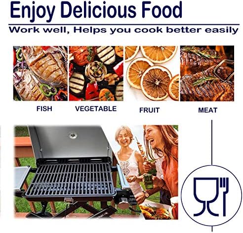 Grill Heat Plates Shield Stainless Steel Burner Cover BBQ Replacement Parts for Cuisinart CGG-200, CGG-220, CGG-240 All Foods Portable Gas Grillls
