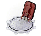 ATIE Pool 7056 Check Valve Cover with Flapper Assembly For Zodiac Jandy Check Valve 7235, 7236, 7305, 7511, 7512. (Include: 7451 Flapper, 7302 Spring, 7304 Pin, 7236 Cover, and 1132 O-Ring) (2-Pack)