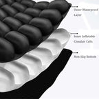 Travel Cushion, 3D Air Cell Comfortable Travel Air Seat,Self-Inflatable Portable Airplane seat Cushion for Car, Office Chair, Wheelchair