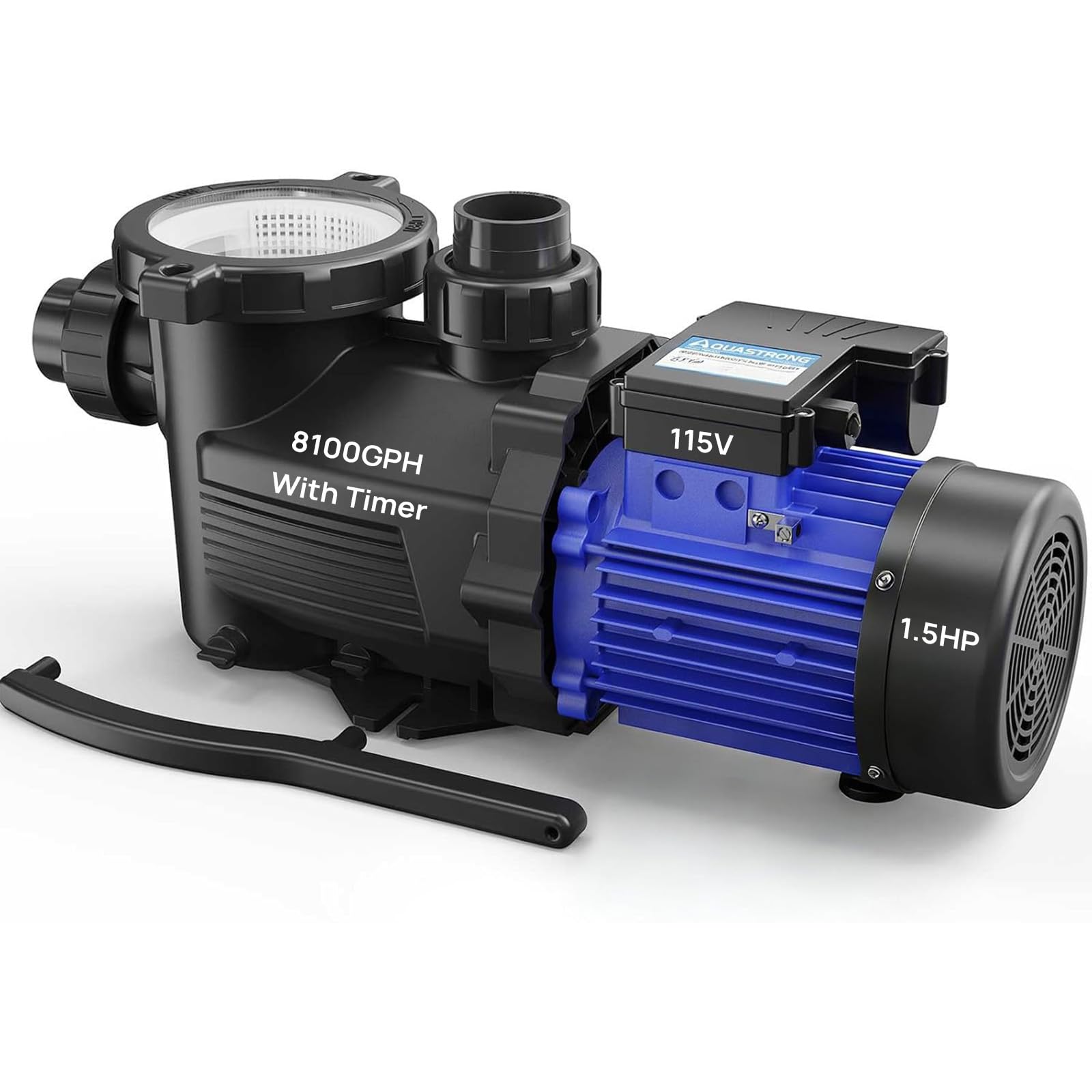 Aquastrong In/Above Ground Pool Pump High Flow Self Primming Swimming Pool Pump,Light Blue