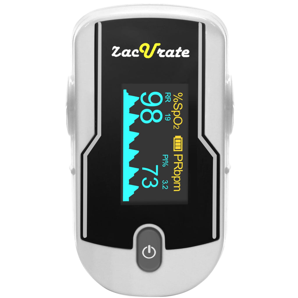 2024 Zacurate Bluetooth Finger Blood Pulse Oximeter Monitor SpO2 Heart Rate Pressure Fingertip Oxygen Meter
