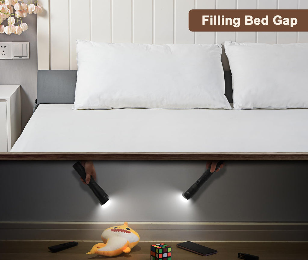 Vekkia King Pillow Wedge for Headboard Gap,Bed Gap Filler/Mattress Wedge Crack Filler,Close 0-3.5" Gap, Between Headboard and Mattress,Gray
