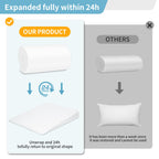 VADSBO Wedge Pillow, Bed Wedge Pillows for Sleeping, Snoring, Back Support, After Surgery, Foam Triangle Pillow, Removable Washable Cover, 5in/White