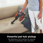 Shark HV301 Rocket Ultra-Light Corded Bagless Vacuum for Carpet and Hard Floor Cleaning with Swivel Steering, Gray/Orange