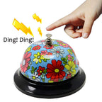 WEKOIL Call Bell Desk Service Bell Ding Bell for Restaurant Hotel Room Kitchen Party Office Receptionist Elderly Teachers Chef Large Cute Bell,3.3 inch