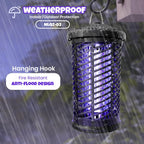 Electric Bug Zapper, Mosquito Zapper Indoor/Outdoor, 𝟦𝟮𝟬𝟬𝗩 𝟭𝟴𝐖 Waterproof Fly Zapper Mosquito Trap for Home, Patio, Backyard