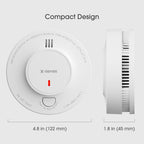 X-Sense Wireless Interconnected Smoke Detector Fire Alarm with Over 820 ft Transmission Range, SD19-W, 1-Pack
