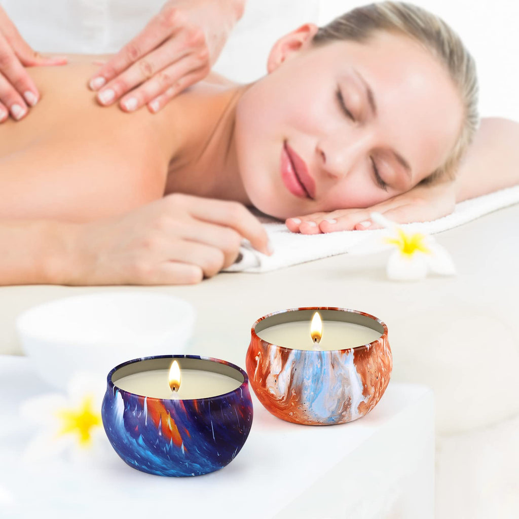 16 Pack Scented Candles Gift Set 2.5oz Strong Fragrance Aromatherapy Candles Natural Soy Wax Candles Portable Travel Tin Jar Candles Gifts for Home Scented Decoration Birthday Valentine'sDay