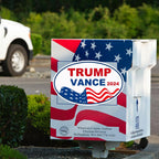 2 Pack Trump Vance 2024 Magnet, Reflective Magnetic Car Bumper, Donald Trump JD Vance President 2024 Car Magnet, 9.37" x 5.82"