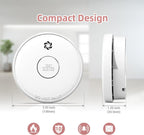 10 Packs Fire Alarms Smoke Detectors, Smoke Alarm Battery Operated, Fire Alarm with Test Button & Low Battery Signal, Photoelectric Technology Fire Detectors for Bedroom and Home