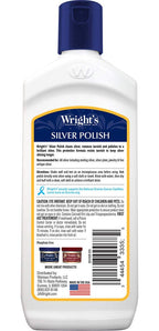 Wright's Silver Cleaner and Polish - 7 Ounce (2 Pack) Ammonia-Free - Use on Silver, Jewelry, Antique Silver
