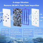xbbwmrs 6 Count Assembled Large Filter Cartridges for Tetra Whisper Bio-Bag Filters 20i 40i IQ20/30/45/60 PF20/30/40/60, Large Replacement Filter Cartridges for Tetra Whisper Filters & Aquariums