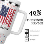 I'm A Trump Girl - US Election Personalized Custom 40 Oz Stainless Steel Tumbler With Handle - Gift For Best Friends, BFF, Sisters, 4th of July Gifts for Women - Republican Tumbler Cups