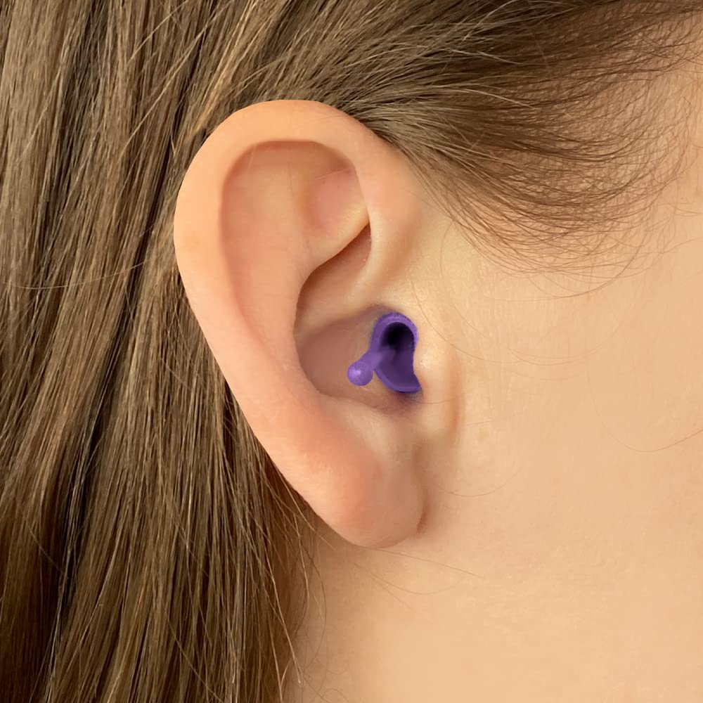 Flare Calmer – Ear Plugs Alternative – Reduce Annoying Noises Without Blocking Sound – Soft Reusable Silicone - Purple