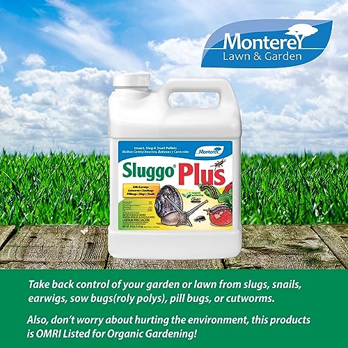 Sluggo Plus - for Organic Gardening - Insect, Slug, and Snail Pellets - Kills Earwigs, Cutworms, Sowbugs, Pillbugs, Slugs, Snails - 10 Pounds