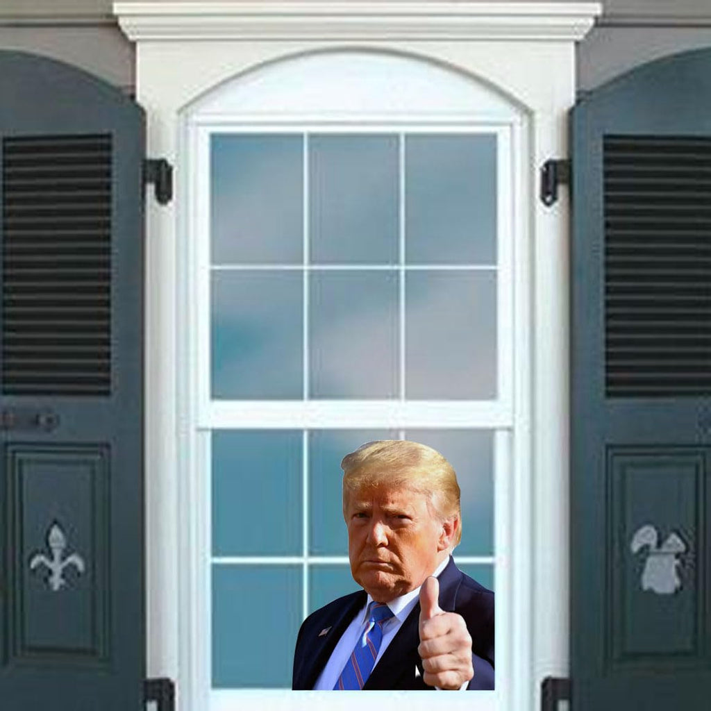 Toogod Trump 2024 Window Decal Car Sticker Window Cling for Vehicles(for Left Side)