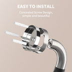 20 Inch Shower Grab Bar w/Anti Slip Rubber Grip, Munzong Stainless Steel Bathroom Grab Bar, Chrome Bathroom Balance Bar,Safety Handrail Support,Handicap Injury Elderly Senior Assist Bath Handle