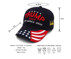 Trump 2024 Hat, Donald Trump 2024 MAGA Hat Embroidery Adjustable Keep America Great Baseball Cap