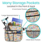 Vive Rollator Bag - Universal Travel Tote for Carrying Accessories on Wheelchair, Rolling Walkers, Transport Chairs, Mobility Scooters - Lightweight Handicap Medical Mobility Aid - for Women, Seniors