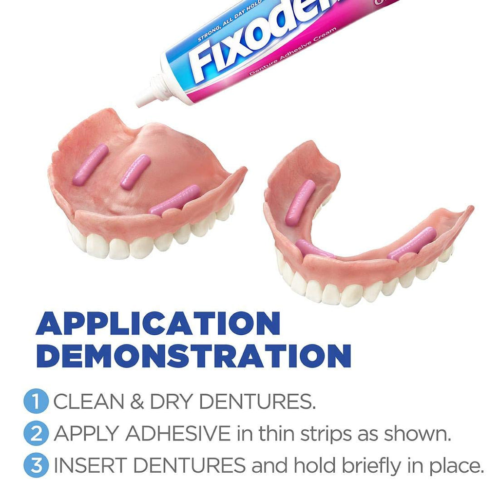 Fixodent Original Denture Adhesive Cream-2.4 oz, 4 pk