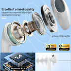 Wireless Earbuds with Multifunctional Touch Screen & 16 Language Switching Bluetooth 5.4 High-Fidelity Stereo Sound Clear Calls Compatible with Android & iOS