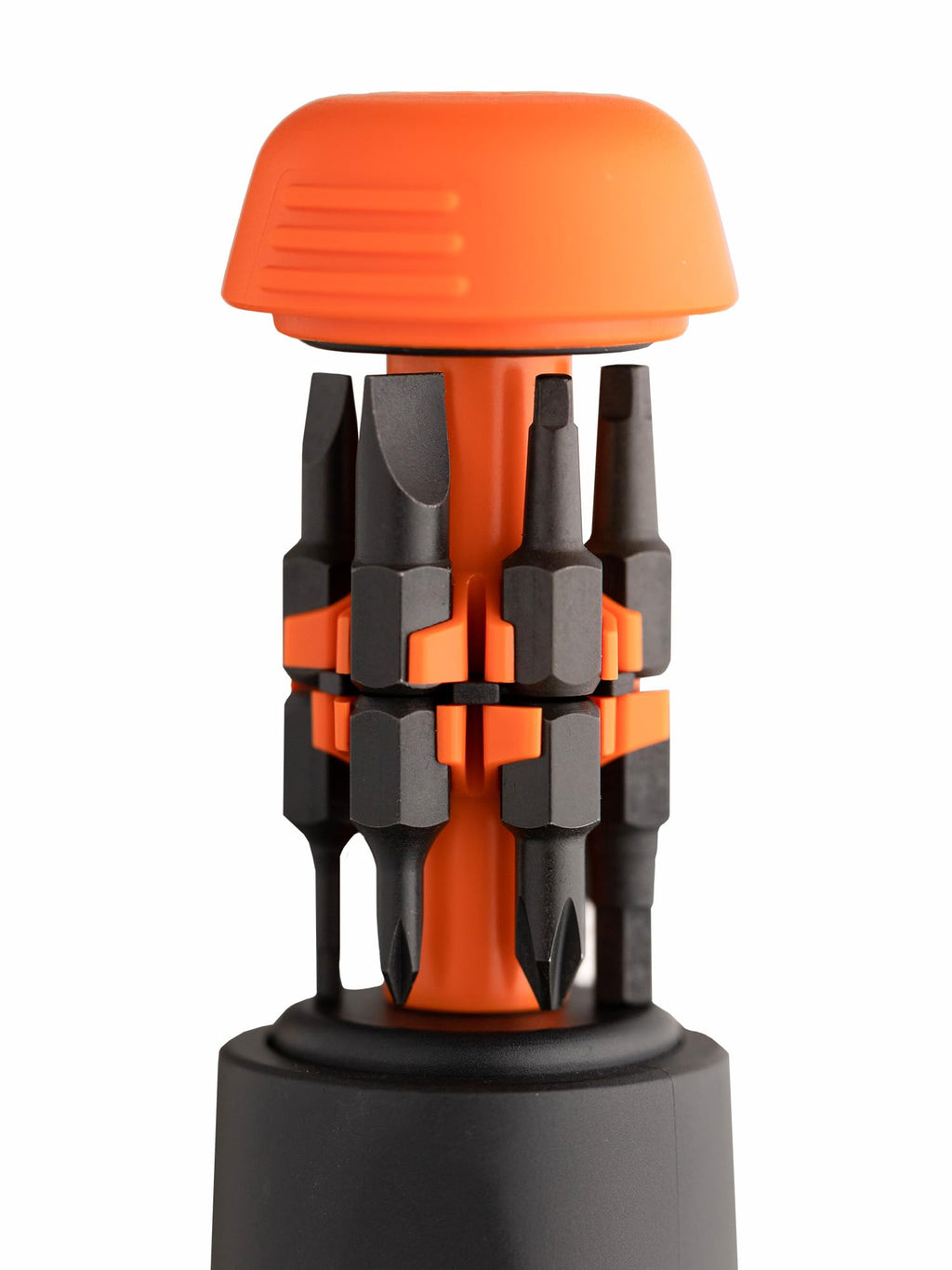 LTT 12-in-1 Multi-Bit Ratcheting Screwdriver (Black and Orange)