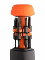 LTT 12-in-1 Multi-Bit Ratcheting Screwdriver (Black and Orange)
