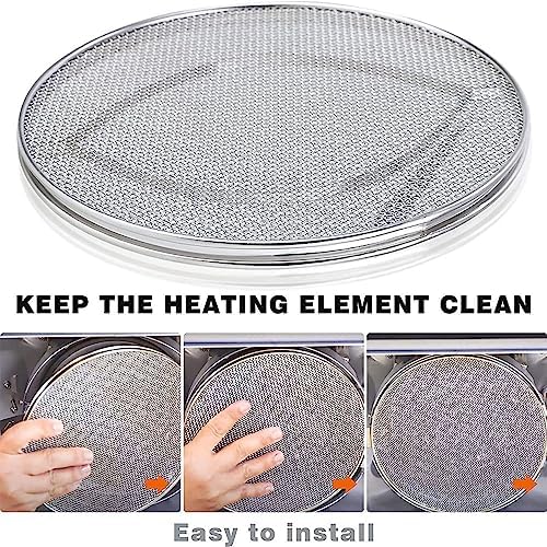2pcs Splatter Shield for Ninja Foodi FG551, Accessories for Ninja Foodi Smart XL 6-in-1 Indoor Grill,Stainless Steel Splatter Screen, Dishwasher safe
