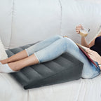 USHMA Inflatable Wedge Pillow, Portable Travel Wedge Pillow, Fast Inflation & Deflation Inflatable Wedge Pillows for Travel, Blow Up Wedge Pillow Suitable for Travel Home Sleeping Back Knee Bed