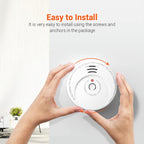 Jemay Smoke Detector, Smoke Alarm with Advanced Photoelectric Technology, Smoke Detector with Test Button and Low Battery Reminder, Fire Alarm with Battery Backup Used in Home, AW106, 10 Packs