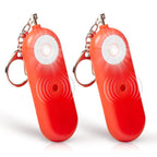 MtMinn Personal Safety Alarm for Women - 2 Pack 130dB Self Defense Keychains Siren Whistle, Replaceable Battery with LED Strobe Light - Emergency Security Safe Protection Devices for Kids Elderly